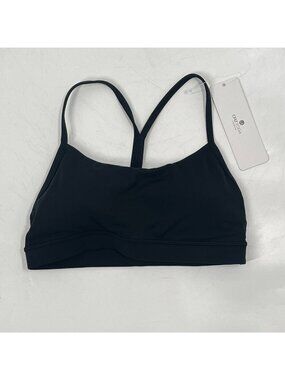 CRZ Yoga Y Shaped Black Sports Bra Sz XS NWT Wire free Workout
